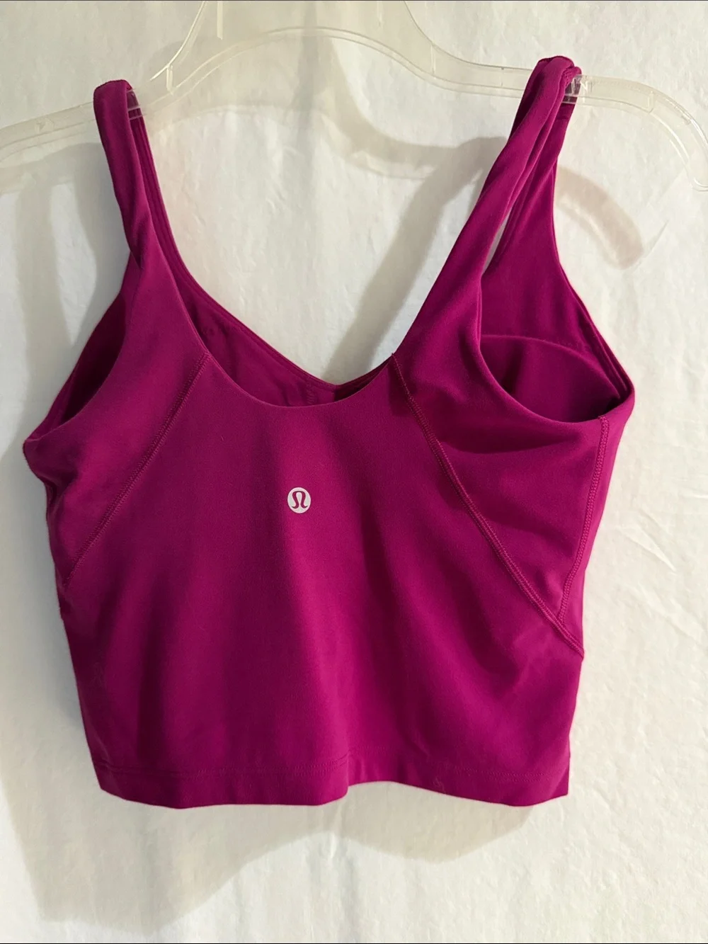 Lululemon Fuchsia Athletic Cropped Tank Sz 4